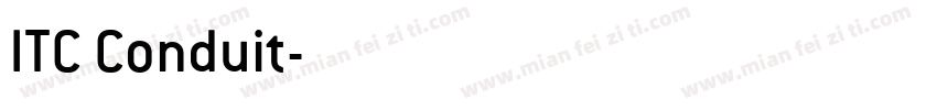 ITC Conduit字体转换